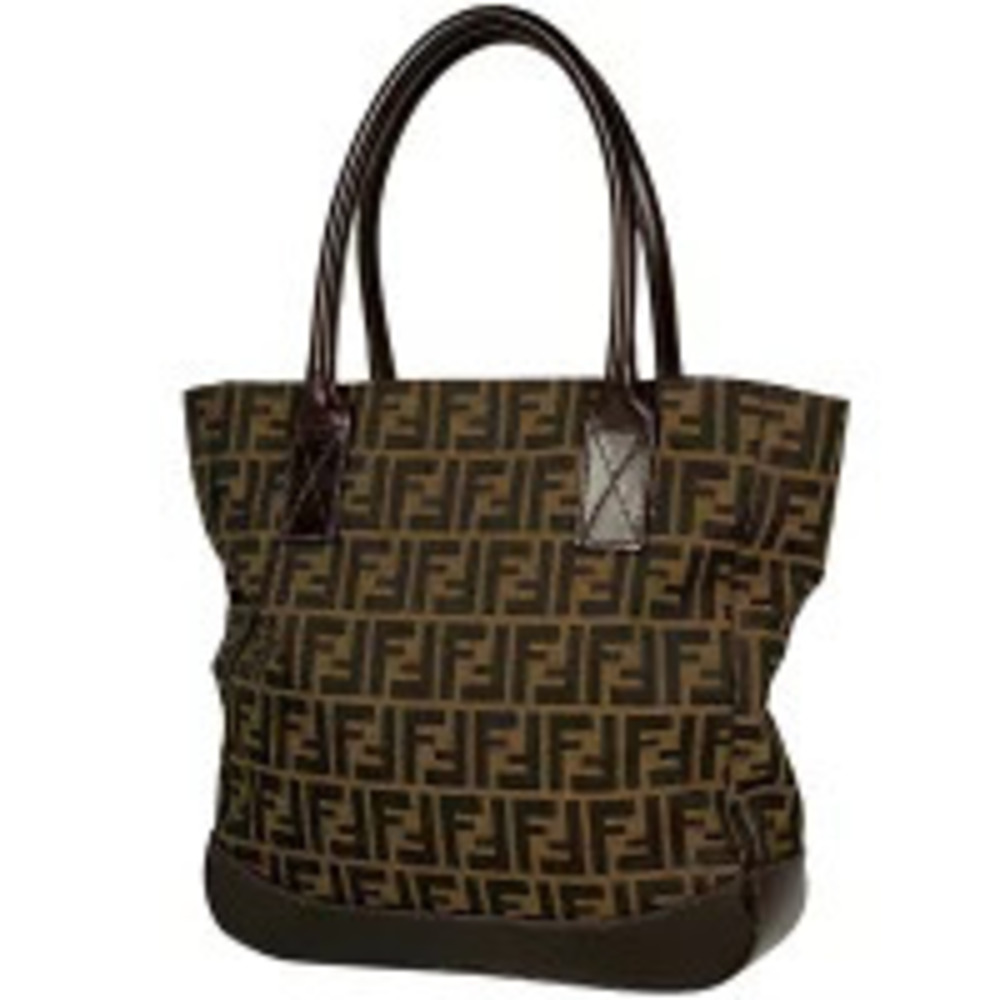 Fendi Zucca tote bag shoulder canvas brown
